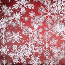 Бумага упаковочная глянцевая"Снегопад", 50*70 см